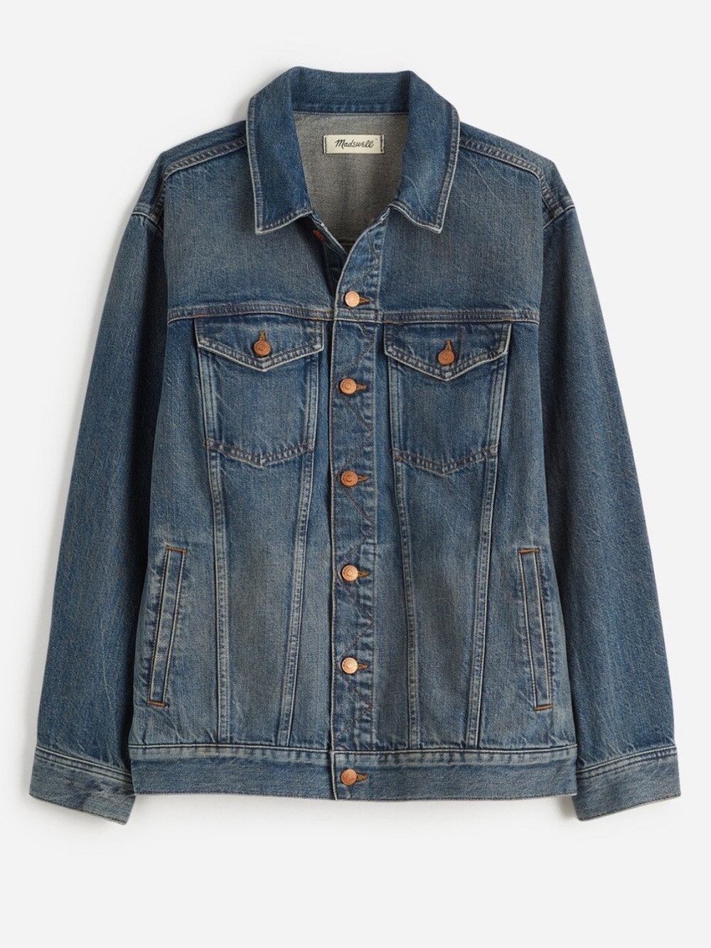 Madewell oversize denim jacket sz M